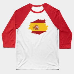 Spain Flag Baseball T-Shirt